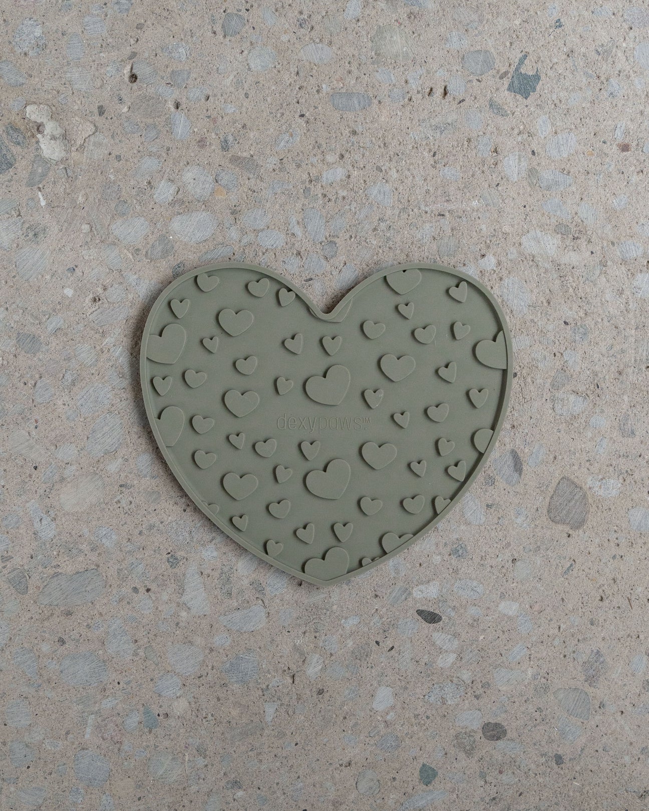 DexyPaws 🍁Khaki Green Heart Enrichment Lick Mat