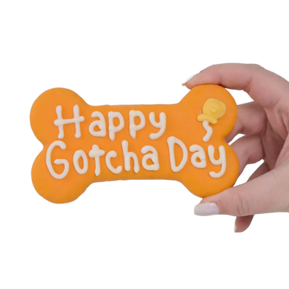 Bosco & Roxy's 🍁Orange Happy Gotcha Day Bone | Natural Birthday
