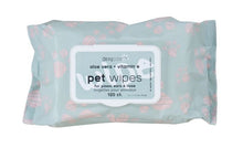 DexyPaws 🍁Cleansing Pet Wipes For Paws, Ears, & Nose, -  Aloe Vera & Vitamin E, 120 Count
