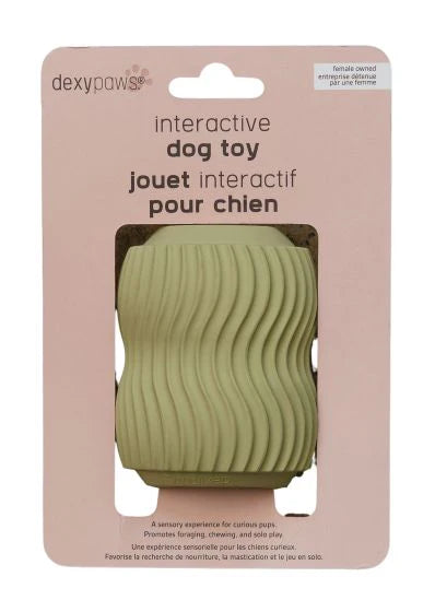 DexyPaws 🍁Sage Green  - Interactive Teething Toy for Powerful Chewers