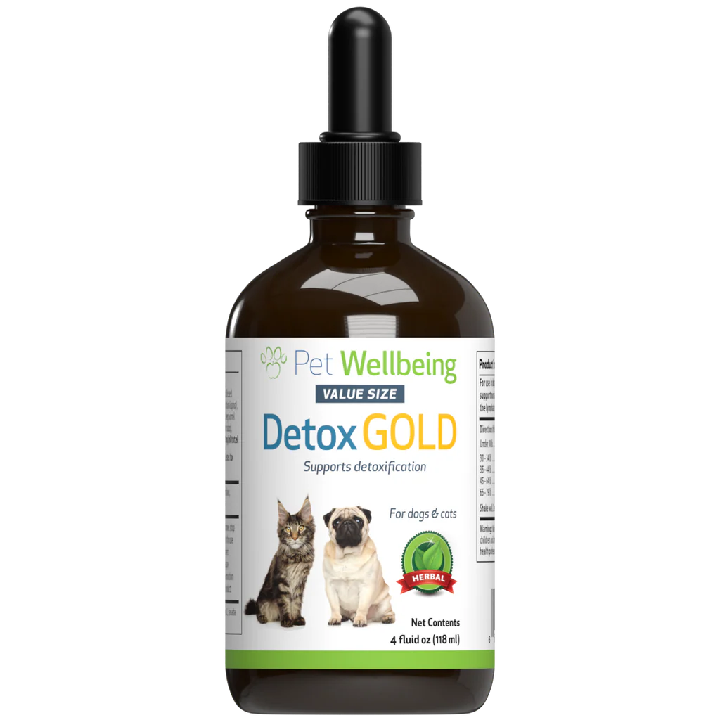 PetWellbeing Detox Gold for Dogs & Cats