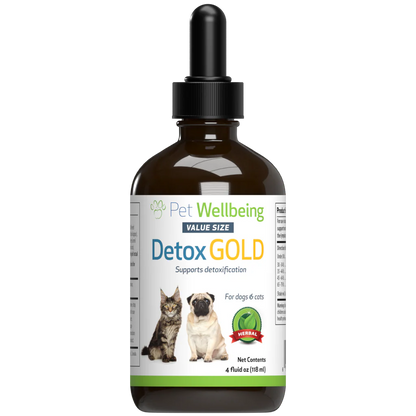 PetWellbeing Detox Gold for Dogs & Cats