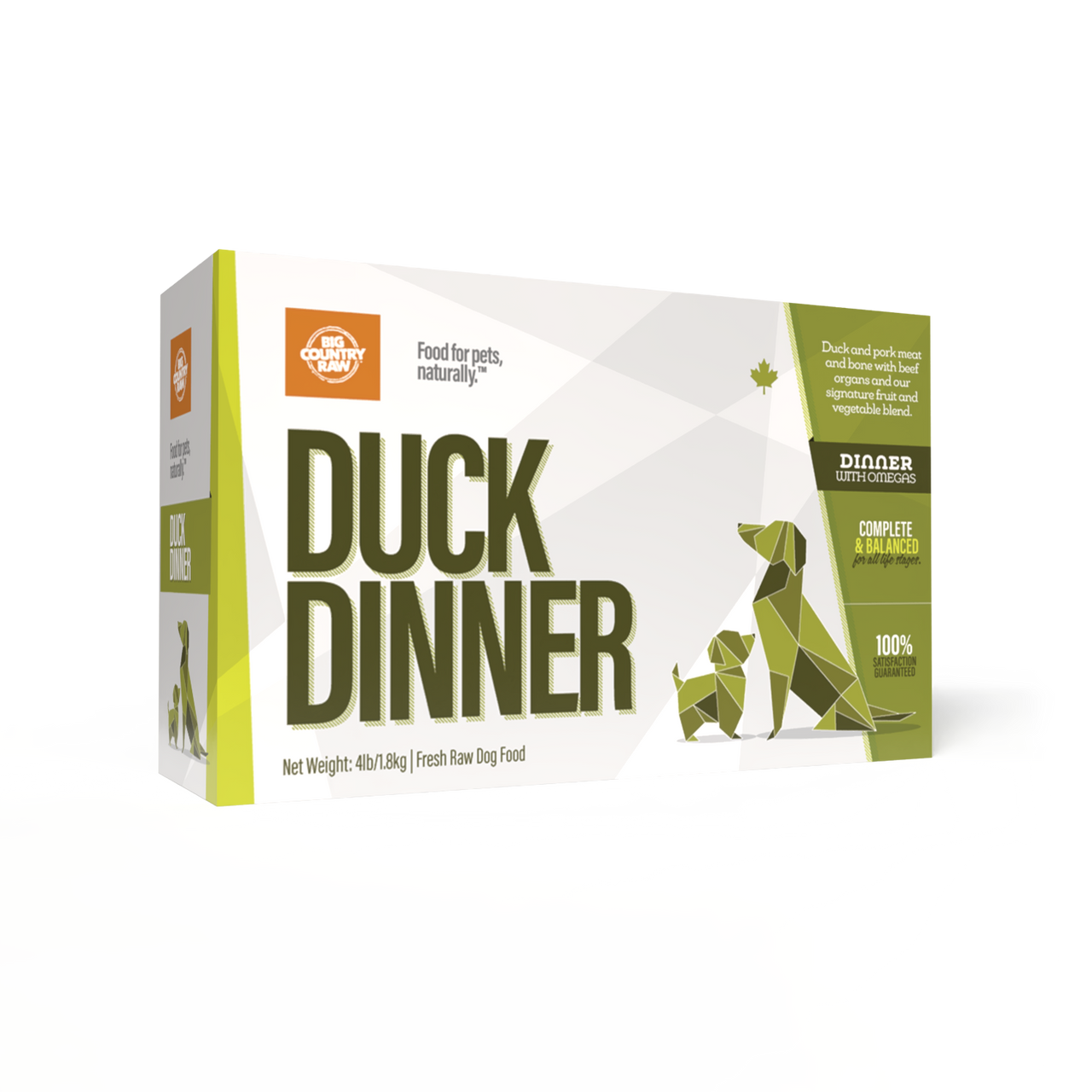 Big Country Raw 🍁Duck Dinner 4Lb Carton