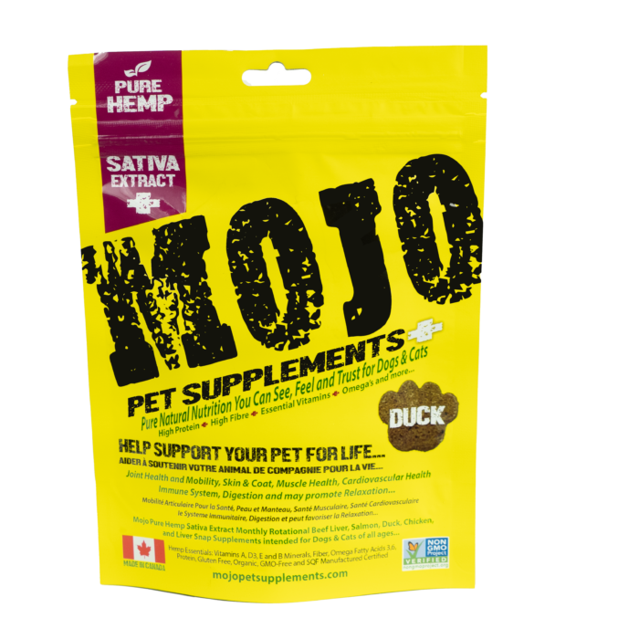 Mojo 🍁 Pure Hemp Duck Bites with Sativa Extract Pet Supplements