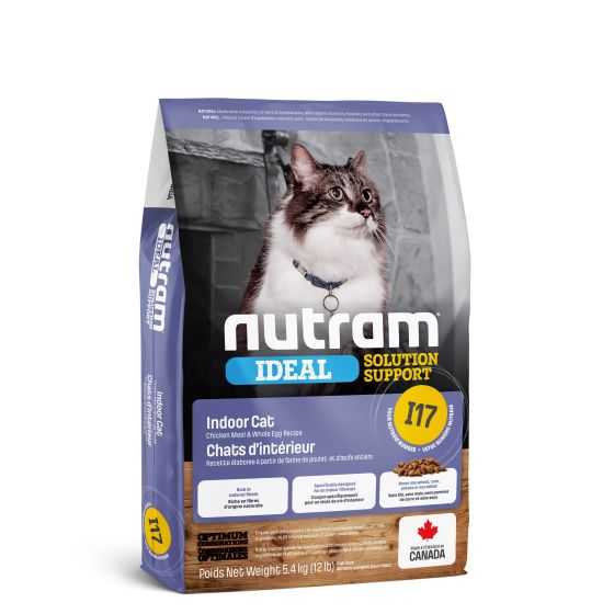 Nutram🍁 Ideal (I17) Indoor Cat, Chicken and Whole Eggs for Cats