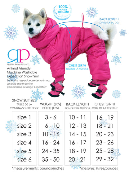 Pretty Paw 🍁Expedition Snowsuit Magenta Rose