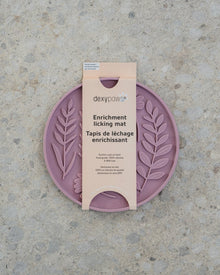 DexyPaws 🍁Blush Pink Circle Shapes and Leaves Lick Mat