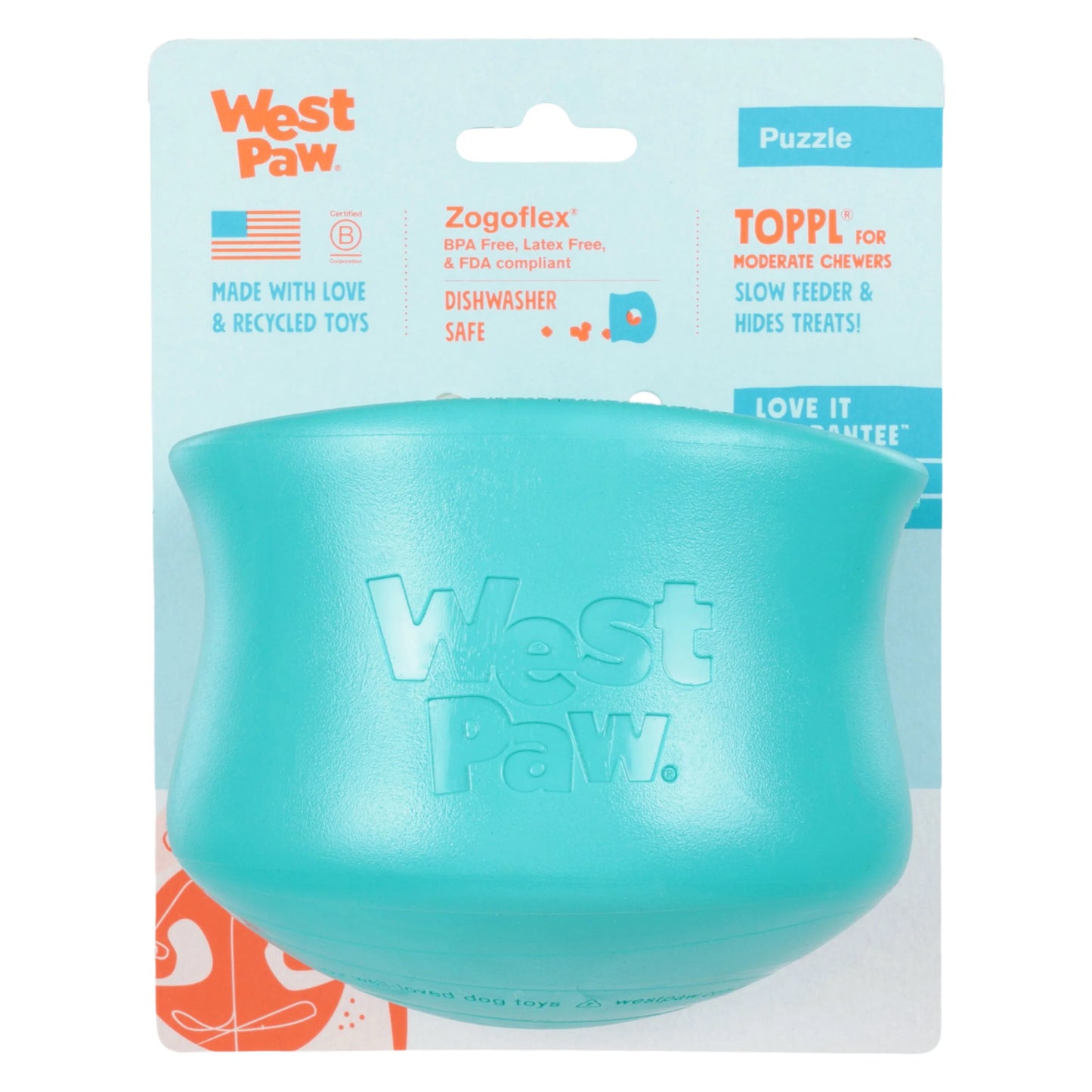 West Paw Teal Toppl ( Spring Limited Edition)