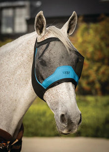 Woof Wear UV Fly Mask Without Ears Black & Turquoise