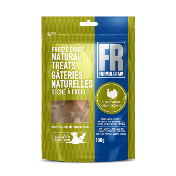 Formula Raw 🍁Freeze Dried Turkey Hearts 100g