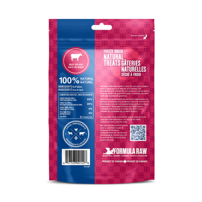 Formula Raw 🍁Freeze Dried Beef Spleen 100g
