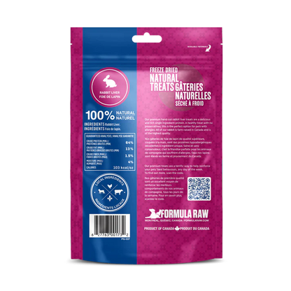 Formula Raw🍁 Freeze-Dried Rabbit Liver 100g