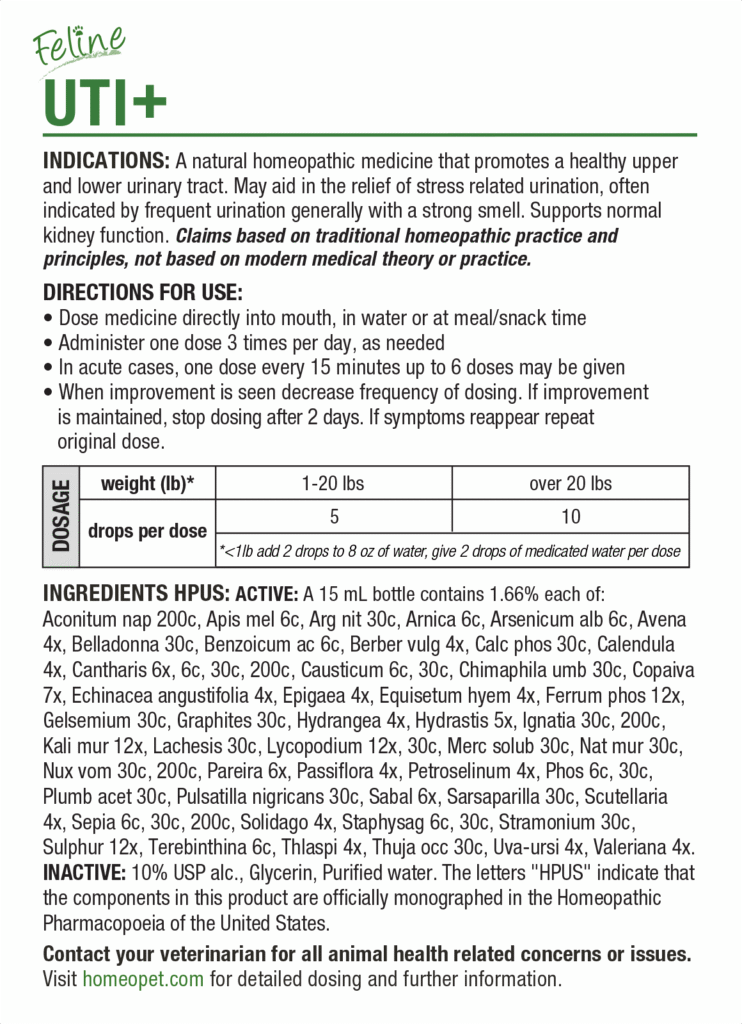 HomeoPet 🍁Feline UT +  15ml