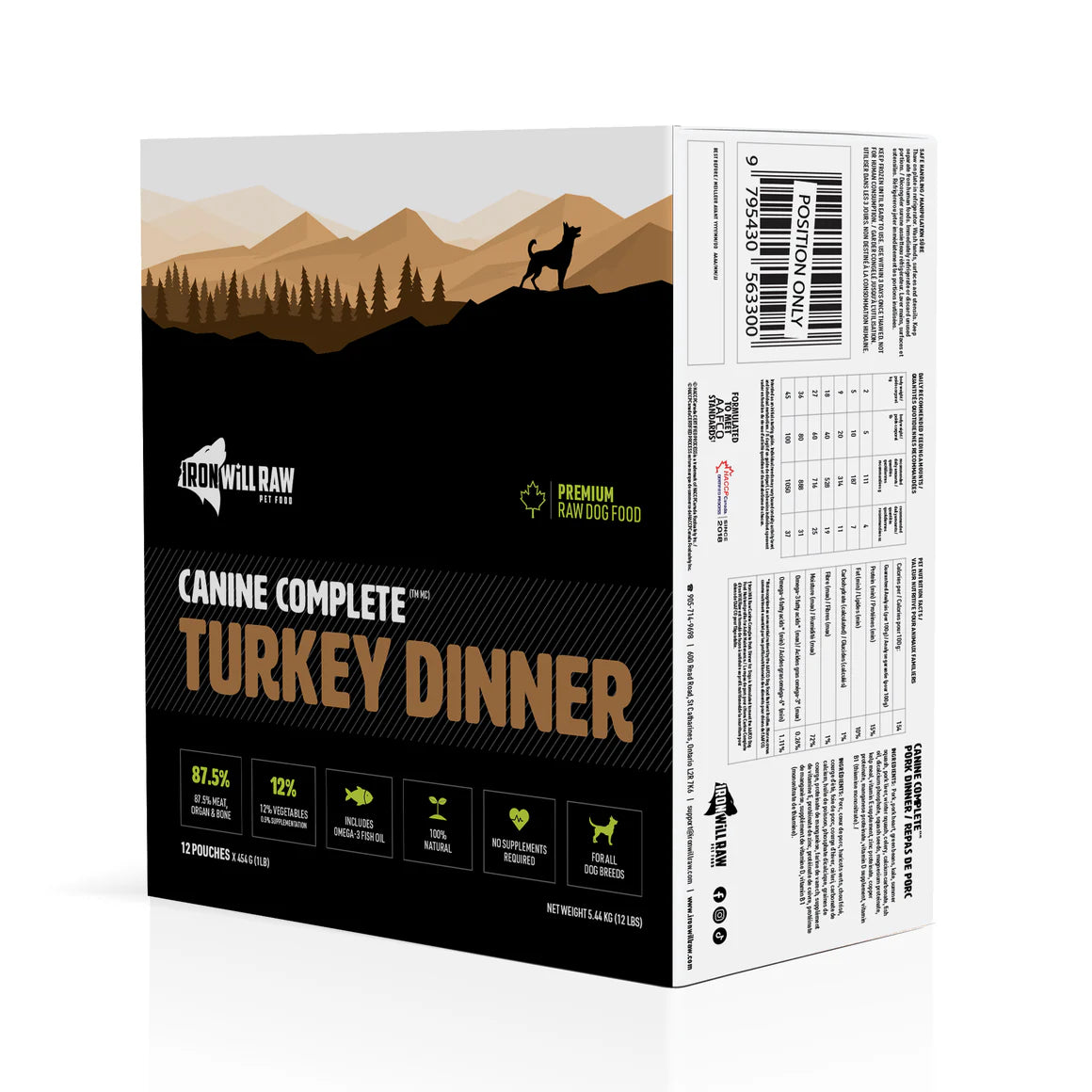 Iron Will Canine Complete Turkey & Beef Dinner for Dogs