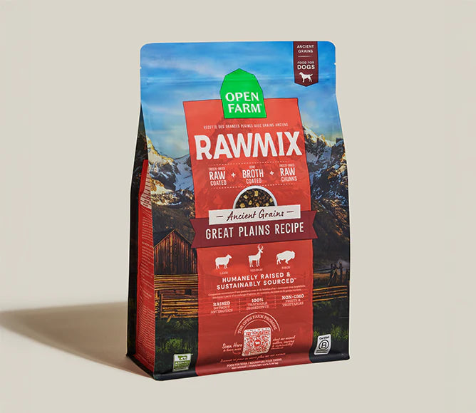 Open Farm® RawMix Great Plains Ancient Grains Lamb, Venison and Bison for Dogs
