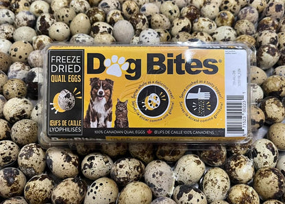 Dog Bites🍁Freeze Dried Quail Eggs 18-Pack