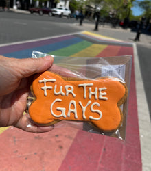FUR The Gays Large Iced Dog Cookie