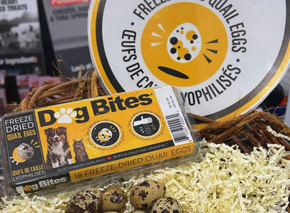 Dog Bites🍁Freeze Dried Quail Eggs 18-Pack