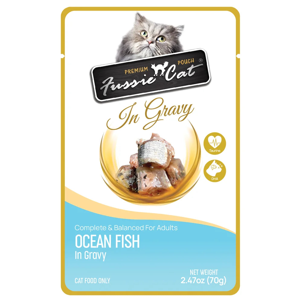 Fussie Cat Premium Oceanfish in Gravy 2.47oz