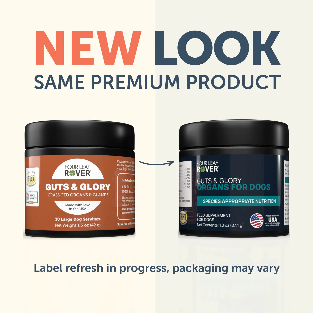 Four Leaf Rover Guts & Glory - Grass-Fed Organs for Dogs 42g