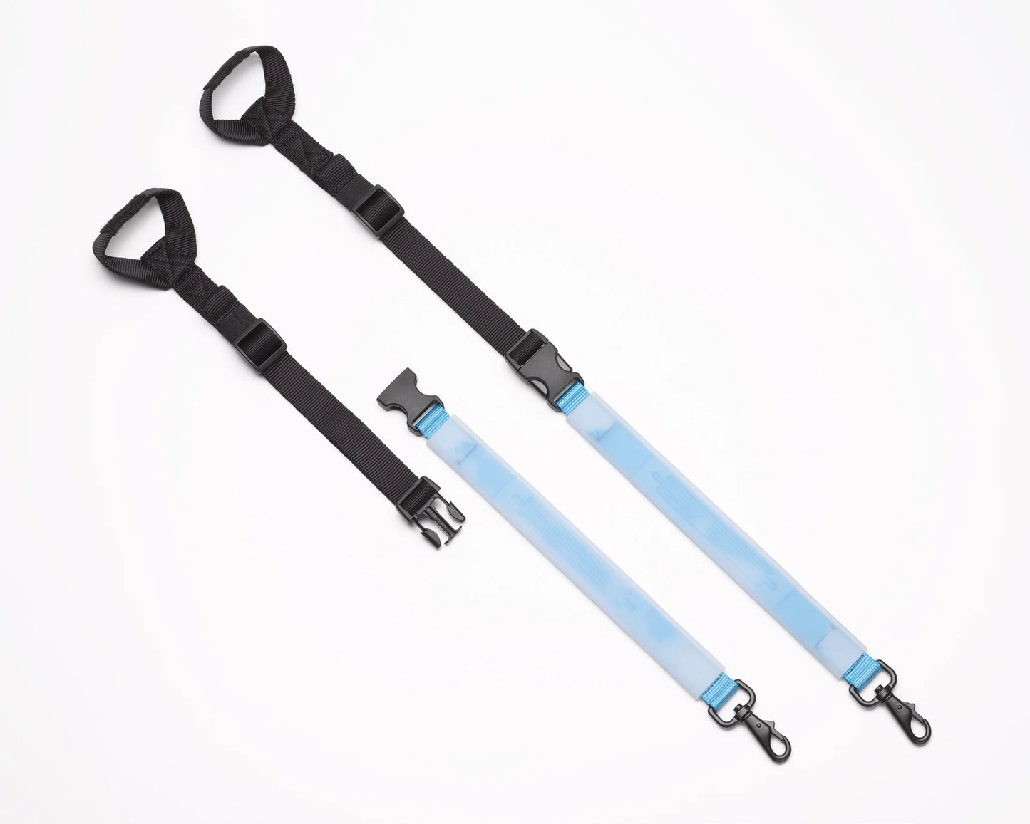 Help Em Up Harness Water Tank Connector Straps - Set of 2 Black & 2 Silicon