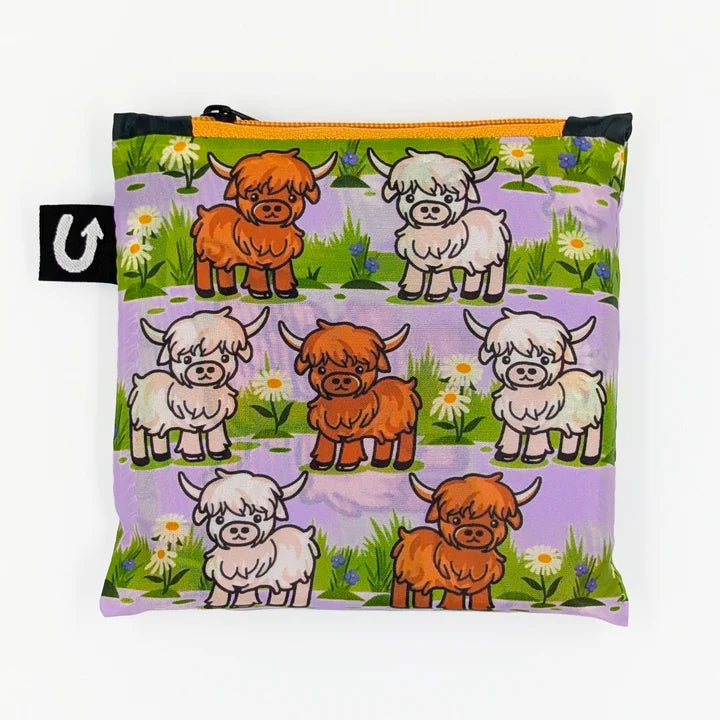 Highland Cows Foldable Tote 🍁Uptown Sox Ltd.