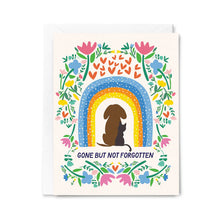 Gone But Not Forgotten Rainbow Memorial Card for Dogs & Cats