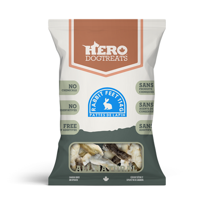 Hero Dog Treats Rabbit Feet 114g