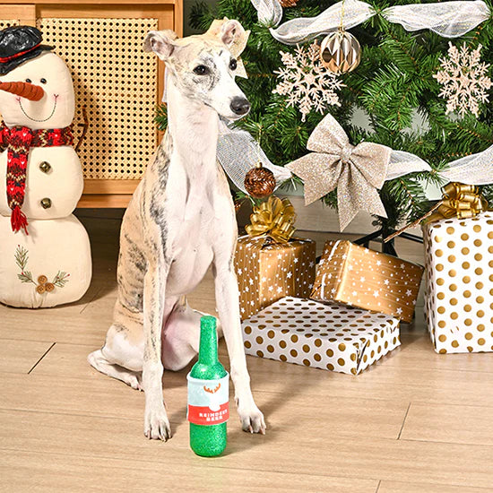 HugSmart Dura Guard Happy Woofmas Reindeer Beer