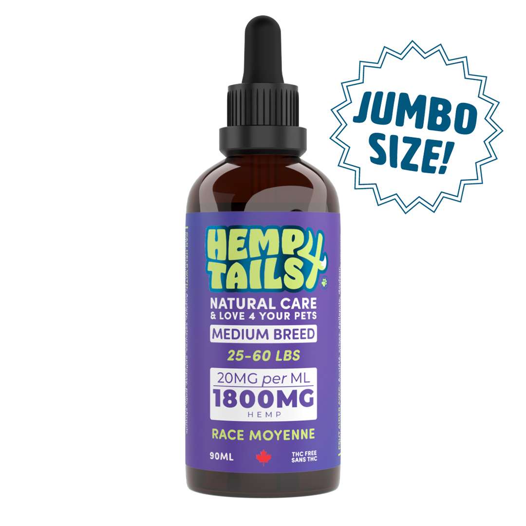 Hemp4Tails 🍁Medium Breed (25-60lb) Dog Formula Hemp Blend