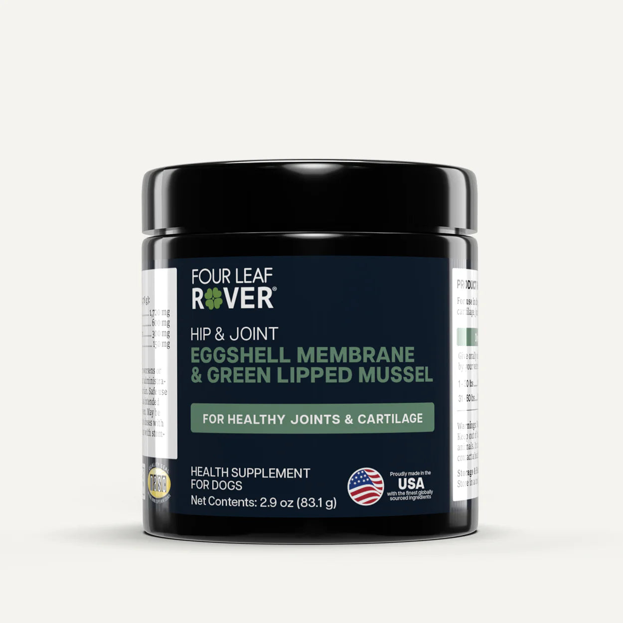 Four Leaf Rover Hip & Joint Green Lipped Mussels & NEM Eggshell Membrane