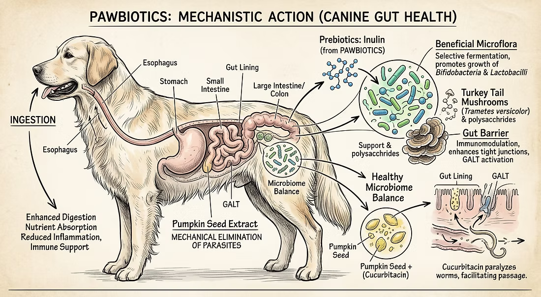FurBabies🍁 PawBiotics+ Advanced Gut Health & Parasite Control For Dogs and Cats