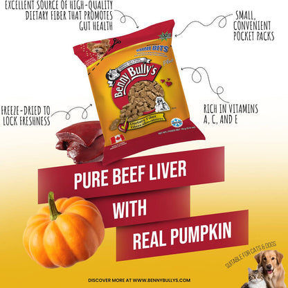 Benny Bullys 🍁Beef Liver & Pumpkin Mini Bags 16g