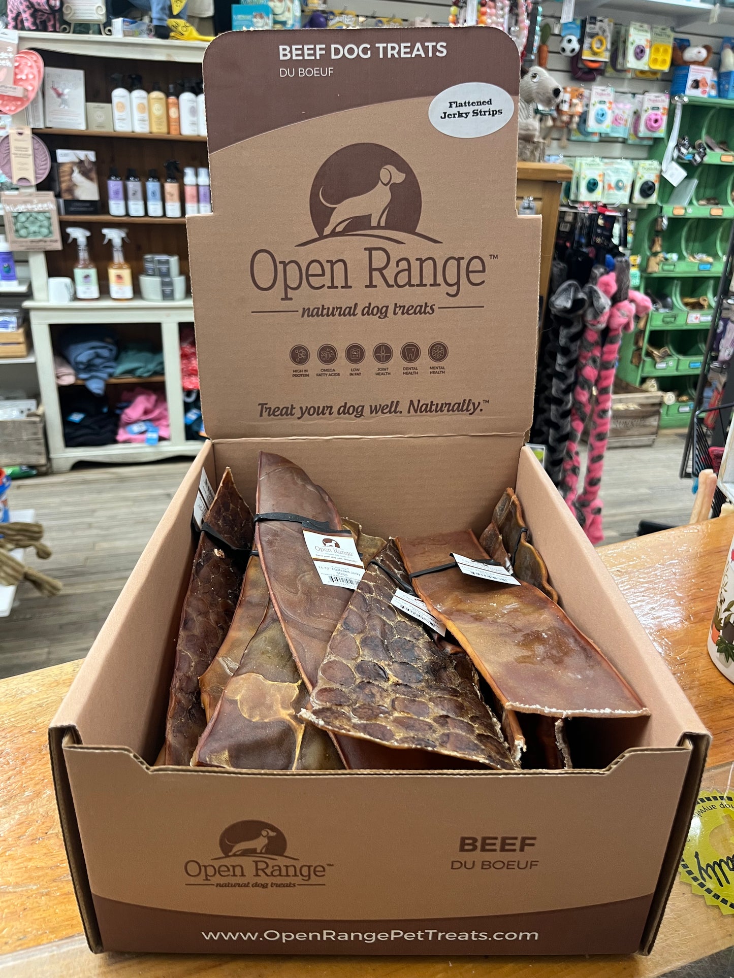 Open Range Flattened Beef Collagen Jerky 12"