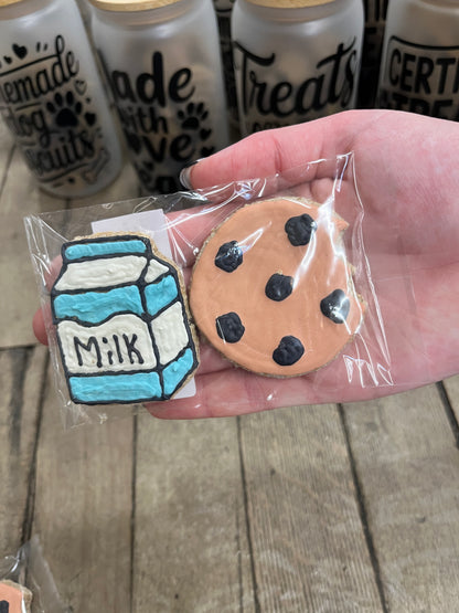 Bacon Peanut Butter Icing Cookies 🍁Eva's Doggy Barkery