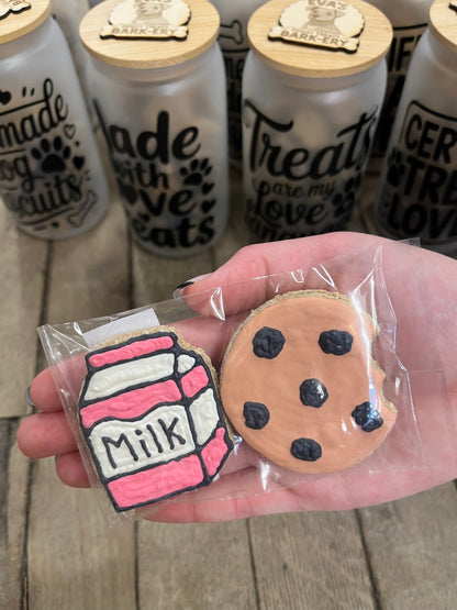 Bacon Peanut Butter Icing Cookies 🍁Eva's Doggy Barkery