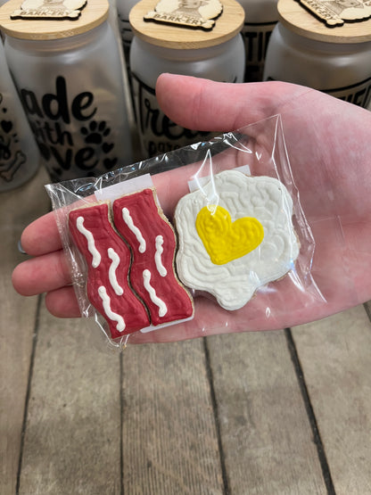 Bacon Peanut Butter Icing Cookies 🍁Eva's Doggy Barkery