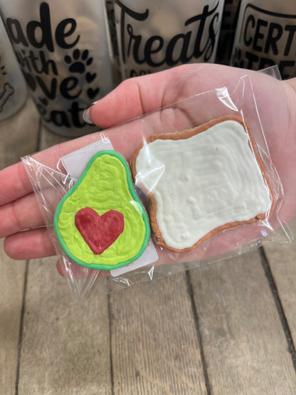 Bacon Peanut Butter Icing Cookies 🍁Eva's Doggy Barkery