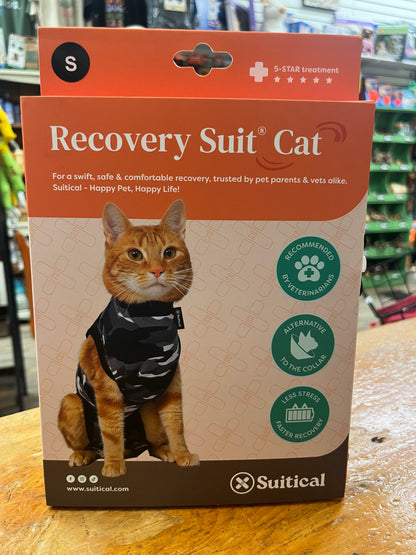Suitical Black Camo Cat Recovery Suit