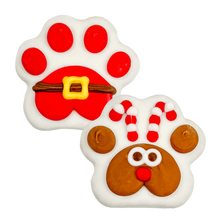 Bosco & Roxy's The Paw-some Pair Santa & Rudolph Dog Cookie