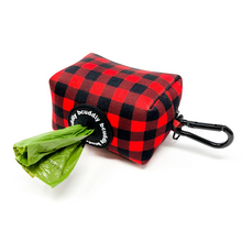 BCuddly Red Plaid Poop Bag Holder