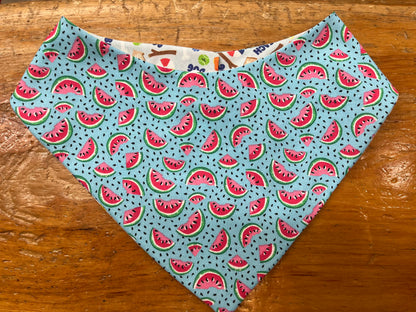 Colly's Creation 🍁Beach Dog & Watermelon Reversible Bandanna