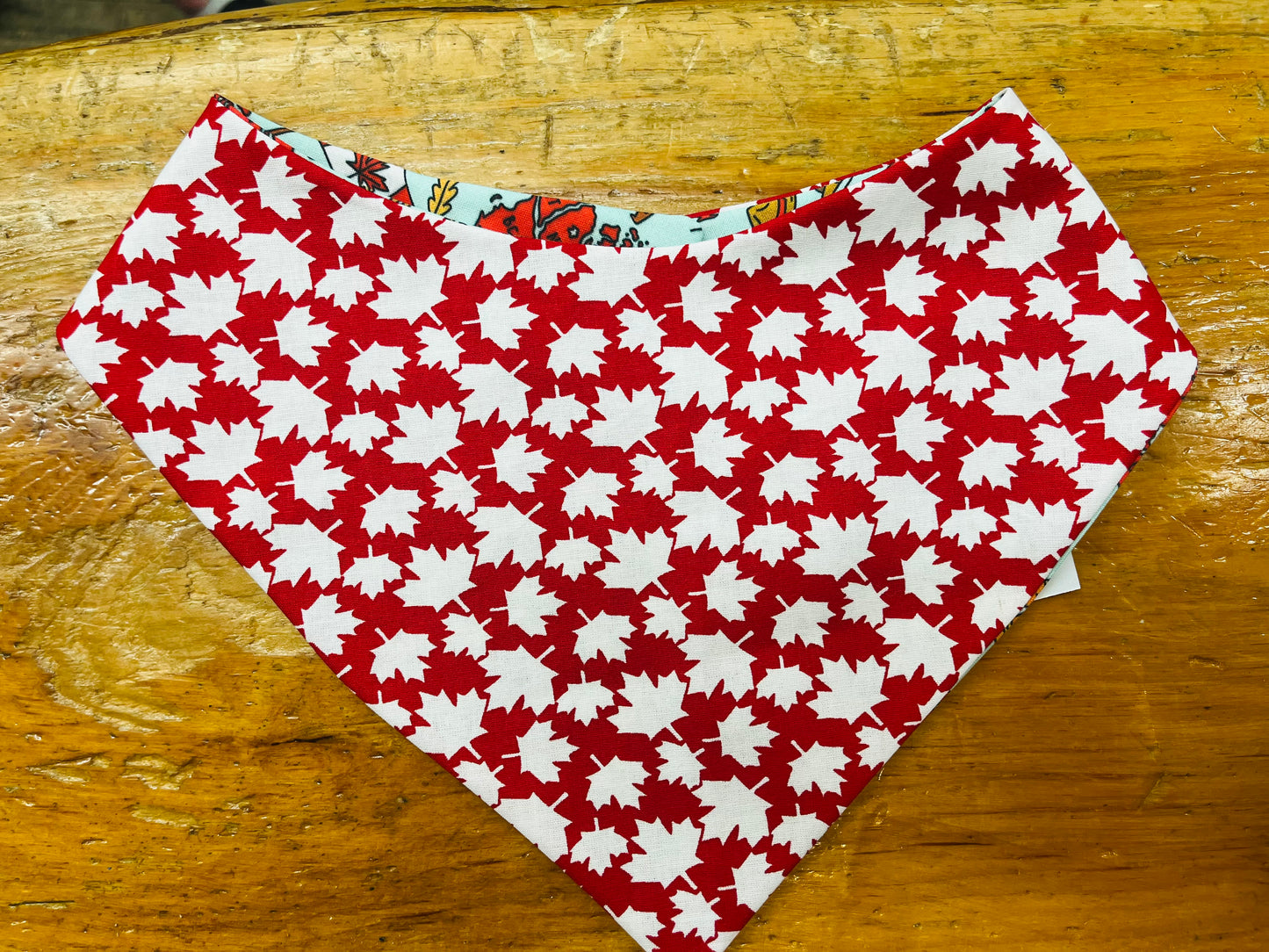Colly's Creation 🍁Maple Leaf & Canadiana Reversible Bandanna