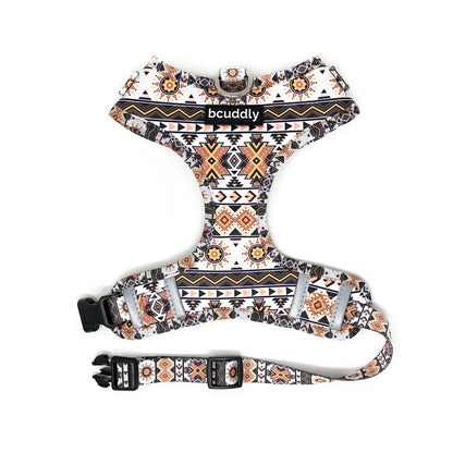 Bcuddly Tan Aztec Control Dog Harness