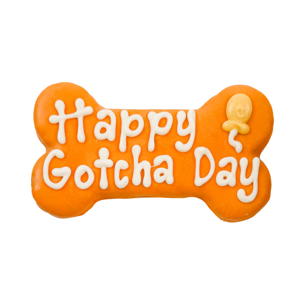 Bosco & Roxy's 🍁Orange Happy Gotcha Day Bone | Natural Birthday