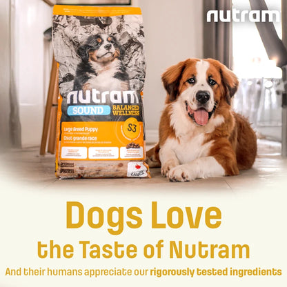Nutram 🍁Sound (S3) Puppy Large Breed, Chicken and Oats Dog 25lbs