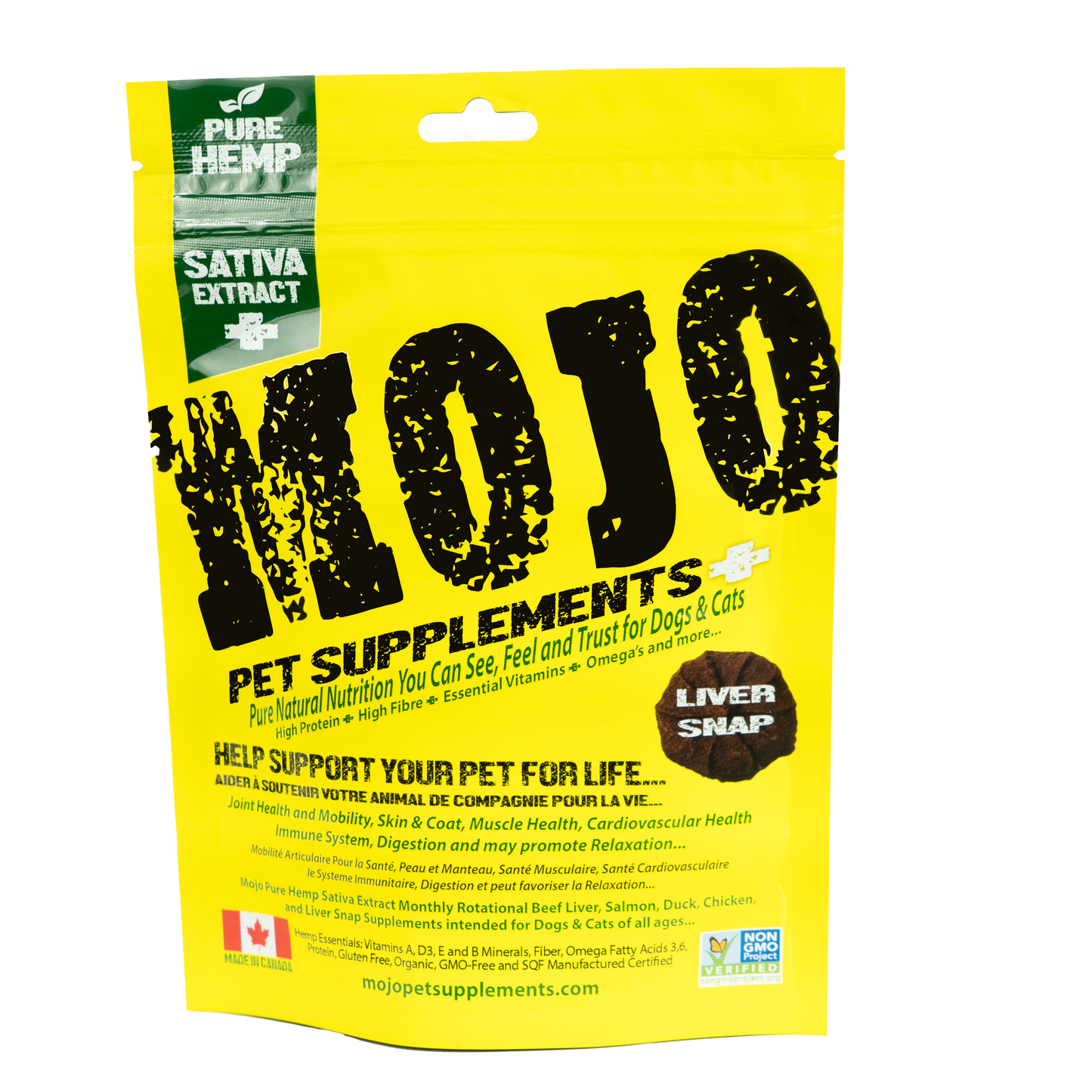 Mojo 🍁 Pure Hemp Beef Liver Snaps Pet Supplements