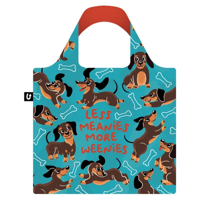 Less Meanies More Weenies Foldable Tote  🍁Uptown Sox Ltd.