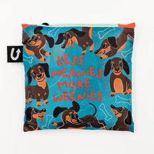 Less Meanies More Weenies Foldable Tote  🍁Uptown Sox Ltd.