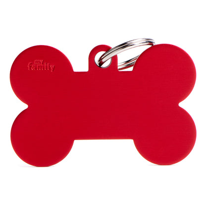 My Family Basic Bone Red - Engravable ID Tag